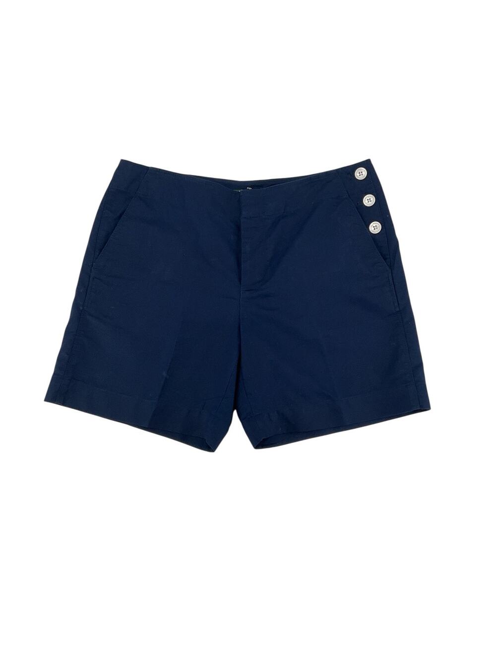 Lauren Ralph Lauren Nautical Cotton Shorts Size 4 Navy